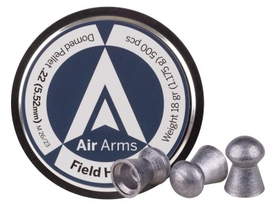 Air Arms Diabolo Field Heavy .22 Cal, 5.52mm, 18 Grains, Round Nose, 500ct