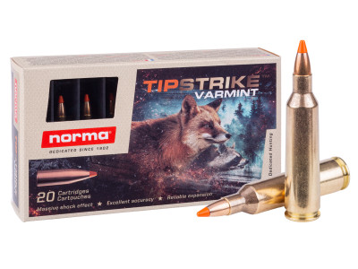 Norma .22-250 Remington Tipstrike Varmint, 55gr, 20ct