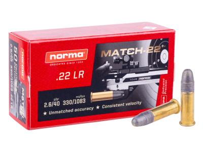 Norma .22 LR Match-22, 40gr, 50ct