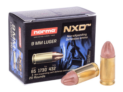 Norma 9mm Luger NXD, 65gr, 20ct