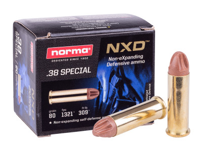 Norma .38 Special NXD, 80gr, 20ct