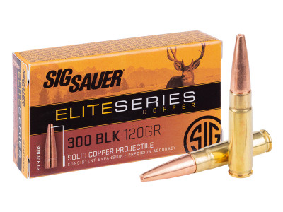 SIG Sauer .300 Blackout Elite Series Copper, 120gr, 20ct