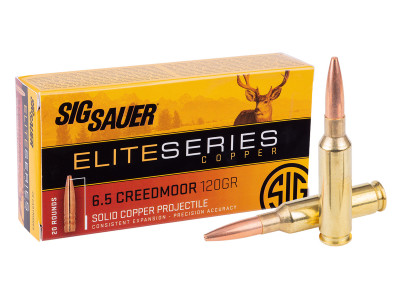 SIG Sauer 6.5 Creedmoor Elite Series Copper, 120gr, 20ct