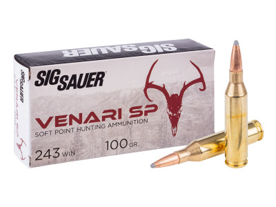 SIG Sauer .243 Winchester Venari Soft Point, 100gr, 20ct