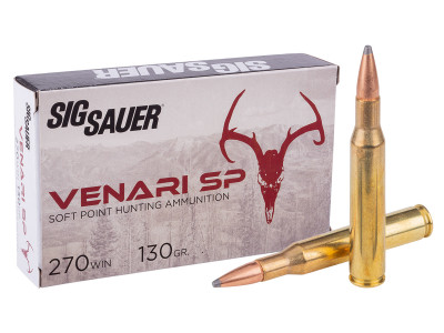 SIG Sauer .270 Winchester Venari Soft Point, 130gr, 20ct