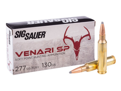 SIG Sauer .277 Fury Venari Soft Point, 130gr, 20ct