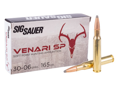 SIG Sauer .30-06 Springfield Venari Soft Point, 165gr, 20ct