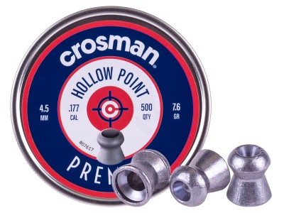 Crosman Premier .177 Cal, 7.6 Grains, Hollowpoint, 500ct