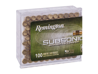 Remington .22LR Subsonic Copper Plated Hollow Point, 40gr, 100ct