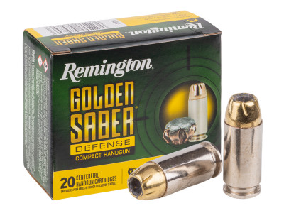 Remington .40 S&W Golden Saber Defense Compact, 180gr, 20ct