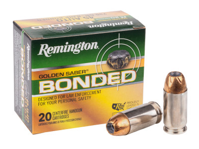 Remington .45 Auto Golden Saber Bonded JHP, 230gr, 20ct