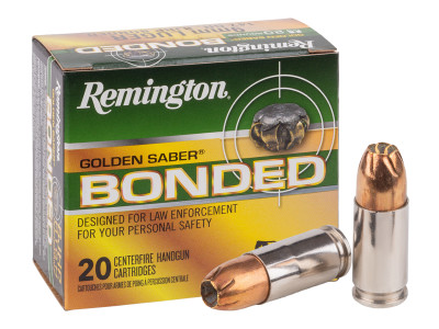 Remington 9mm Luger Golden Saber Bonded, 147gr, 20ct
