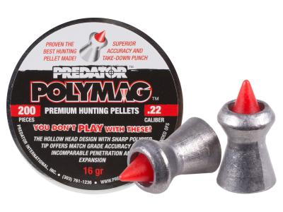 Predator Polymag .22 Cal, 16.0 Grains, Pointed, 200ct