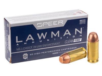 Speer .40 S&W Lawman Handgun Clean-Fire TMJ, 180gr, 50ct