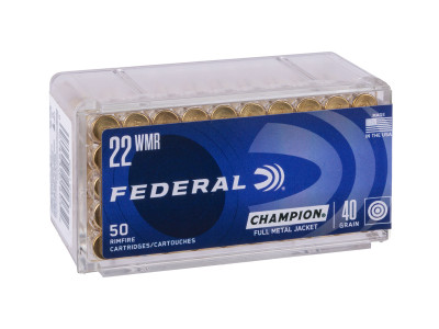 Federal .22 WMR Champion Training, 40gr, 50ct
