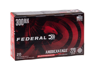 Federal .300 Blackout American Eagle Rifle Suppressor OTM, 220gr, 20ct