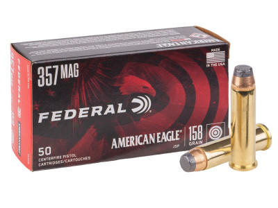 Federal .357 Magnum American Eagle Handgun JSP, 158gr, 50ct