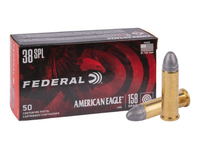 Federal American Eagle .38 Special, 158gr, LRN, 50ct