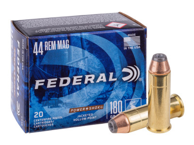 Federal .44 Remington Magnum Power-Shok Handgun, 180gr, 20ct