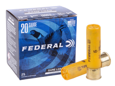 Federal 20GA Game Load Hi-Brass 1 1/4oz, 5 Shot, 25ct