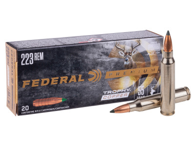 Federal Premium .223 Remington Trophy Copper, 55gr, 20ct