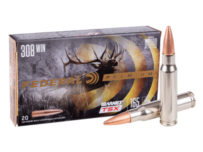 Federal Premium .308 Winchester Barnes TSX, 165gr, 20ct