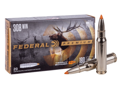 Federal Premium .308 Winchester Trophy Bonded Tip, 180gr, 20ct