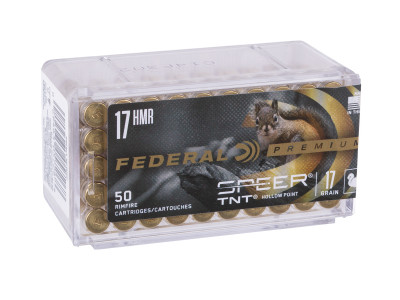 Federal Premium .17 HMR Varmint & Predator Speer TNT, 17gr, 50ct