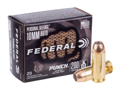 Federal 10mm Auto Punch JHP, 200gr, 20ct