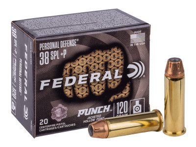 Federal .38 Special +P Punch JHP, 120gr, 20ct