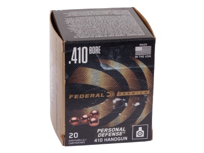 Federal Premium .410 Bore 000 Buck Shot Personal Defense, 2 1/2", 20ct