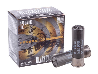 Federal Premium 12GA Black Cloud FS 1 1/4oz, 2 Shot, 25ct