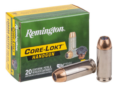 Remington 10mm Auto Core-Lokt JHP, 200gr, 20ct