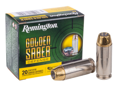 Remington 10mm Golden Saber Defense Brass JHP, 180gr, 20ct