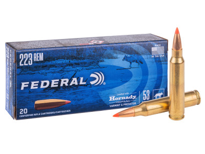 Federal .223 Remington Varmint & Predator, 53gr, 20ct