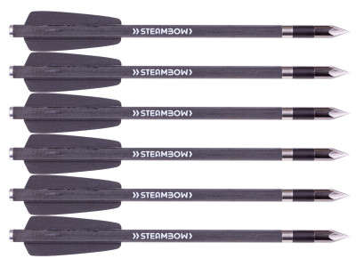 Steambow AR-Series Carbon Bodkin Arrows, Heavy, 6 Pack