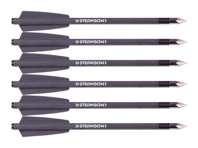 Steambow AR-Series Carbon Bodkin Arrows, Light, 6 Pack