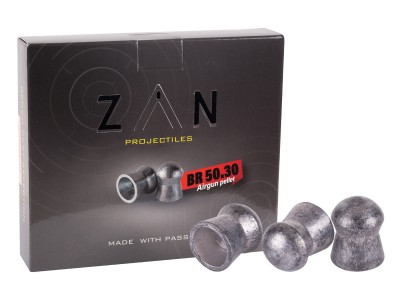 ZAN Projectiles BR50 Pellet, .30 Cal, 48gr, Domed, 154ct