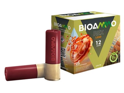 BioAmmo 12GA Lead Clay Target 1oz, 8 Shot, 25ct