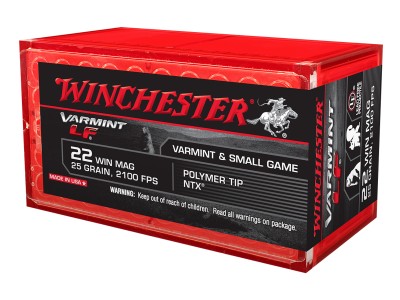 Winchester .22 WMR Varmint LF NTX JHP, 25gr, 50ct