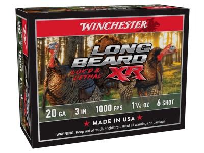 Winchester 20GA Long Beard XR Lok'd & Lethal 1 1/4oz, 6 Shot, 10ct