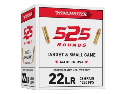 Winchester .22 LR USA Target and Small Game HP, 36gr, 525ct