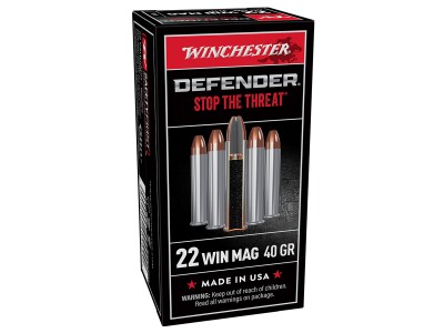 Winchester .22 WMR Defender JHP, 40gr, 50ct