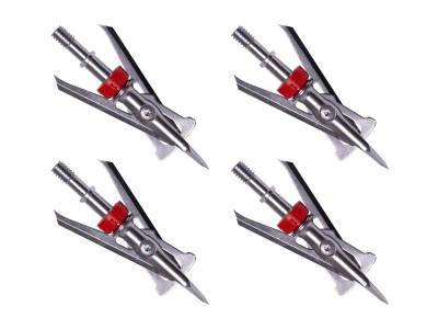 Rage Hypo 2 Crossbow Expandable 100 Grain Broadhead, 4 Pack