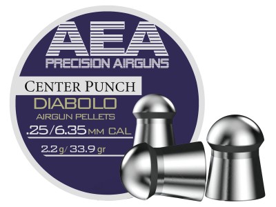 AEA Precision Center Punch Diabolo .25 Cal, 33.9gr, 300ct