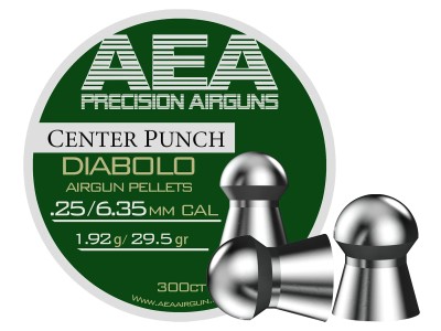 AEA Precision Center Punch Diabolo .25 Cal, 29.5gr, 300ct