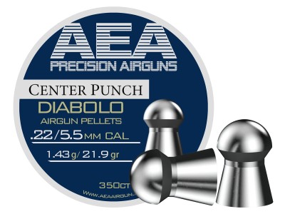 AEA Precision Center Punch Diabolo .22 Cal, 21.9gr, 350ct