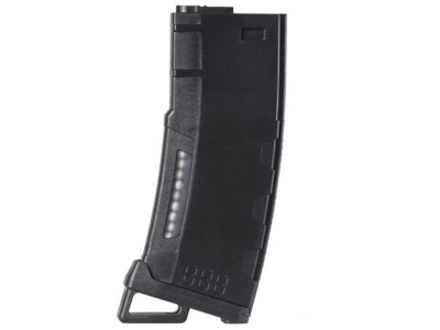 Lancer Tactical 130 Rds Mid-Cap M4 Airsoft Magazine, Black, 6mm