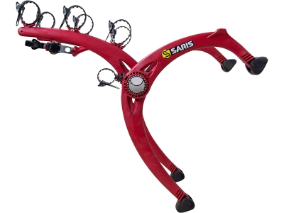 Saris Bones EX Trunk Bike Rack Carrier, Mount 3 Bikes, Red