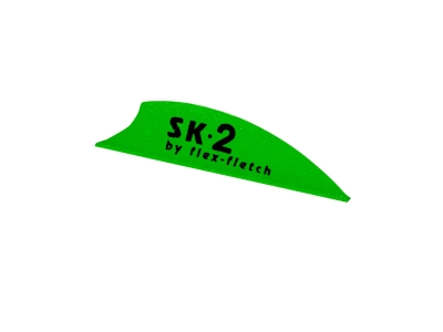 Flex-Fletch SK-2 Hunting and 3D Vane, Green, 100 Count